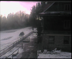 Terasa horského hotelu