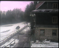 Terasa horského hotelu