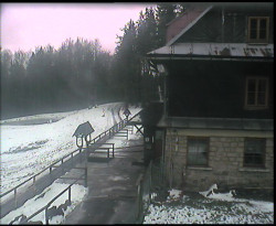 Terasa horského hotelu