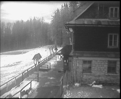 Terasa horského hotelu