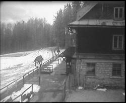 Terasa horského hotelu