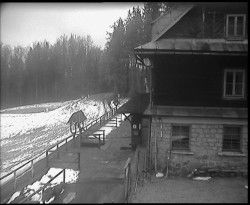 Terasa horského hotelu