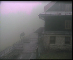 Terasa horského hotelu