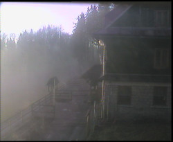 Terasa horského hotelu