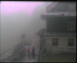 Terasa horského hotelu