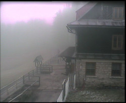 Terasa horského hotelu