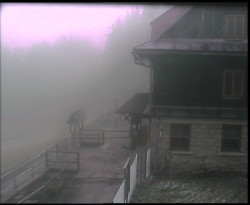 Terasa horského hotelu