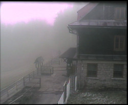 Terasa horského hotelu