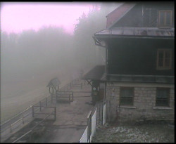 Terasa horského hotelu