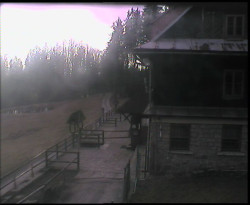 Terasa horského hotelu