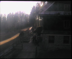 Terasa horského hotelu