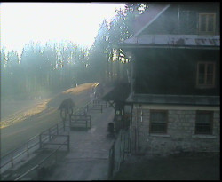 Terasa horského hotelu