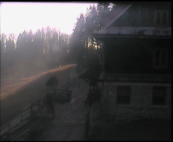 Terasa horského hotelu