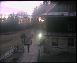 Terasa horského hotelu