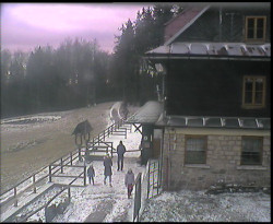 Terasa horského hotelu