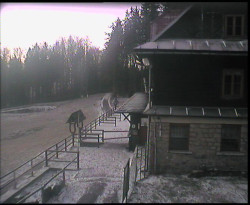 Terasa horského hotelu