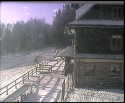 Terasa horského hotelu