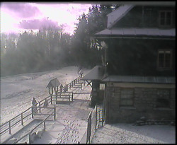 Terasa horského hotelu