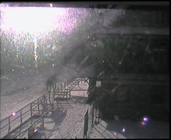 Terasa horského hotelu