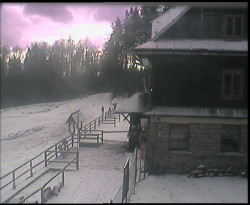 Terasa horského hotelu