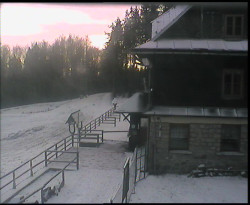 Terasa horského hotelu