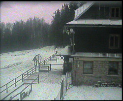 Terasa horského hotelu