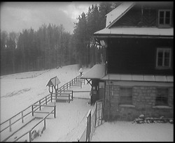 Terasa horského hotelu