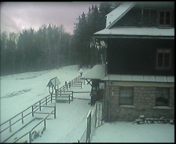 Terasa horského hotelu