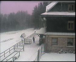 Terasa horského hotelu