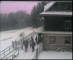 Terasa horského hotelu