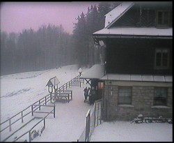 Terasa horského hotelu