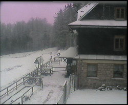 Terasa horského hotelu