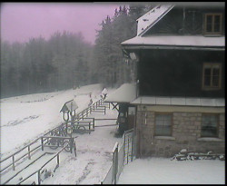 Terasa horského hotelu