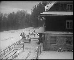 Terasa horského hotelu