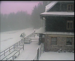 Terasa horského hotelu