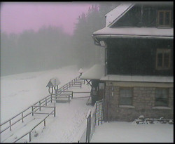 Terasa horského hotelu