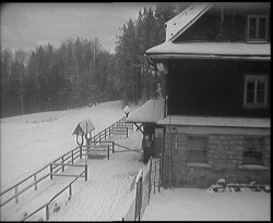 Terasa horského hotelu
