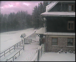 Terasa horského hotelu