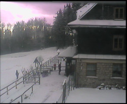 Terasa horského hotelu