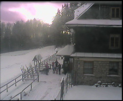 Terasa horského hotelu