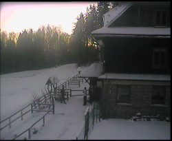 Terasa horského hotelu