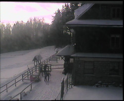 Terasa horského hotelu