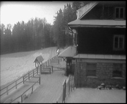 Terasa horského hotelu