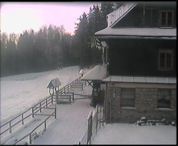 Terasa horského hotelu