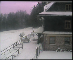 Terasa horského hotelu
