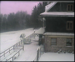 Terasa horského hotelu