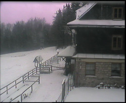 Terasa horského hotelu