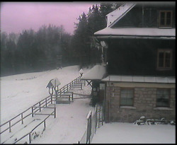Terasa horského hotelu