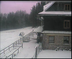 Terasa horského hotelu