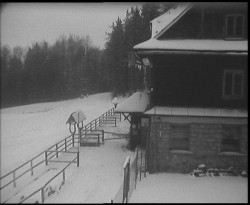 Terasa horského hotelu